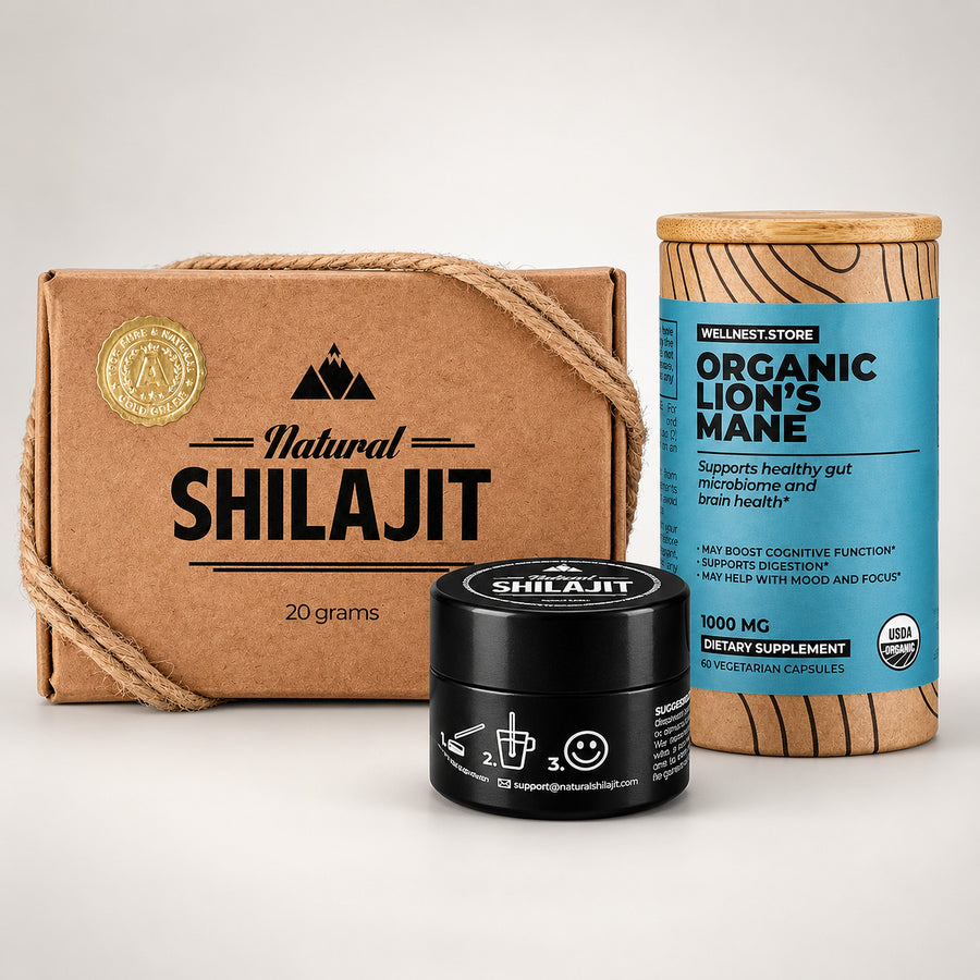 Brain & Deep Focus Stack (Shilajit + Lion's Mane)