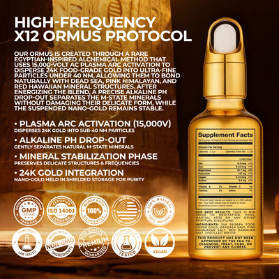 x12 Ormus Monoatomic Gold - 4 fl. oz. (120 ml)