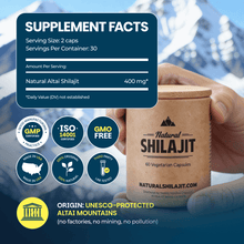 Natural Shilajit (60 Veg Tabs)