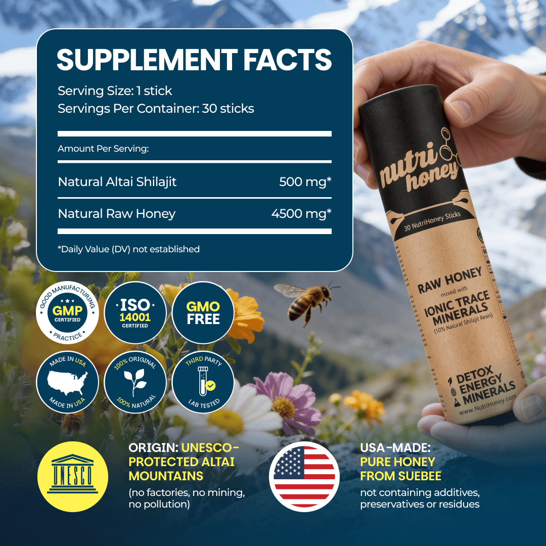 NutriHoney single-serve stick detail