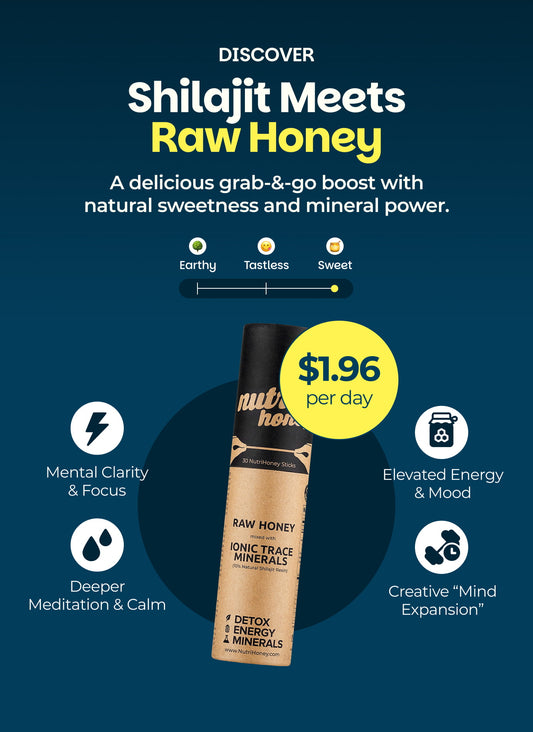 NutriHoney (30 Sticks) - Mix of Natural Shilajit Resin & Raw Honey