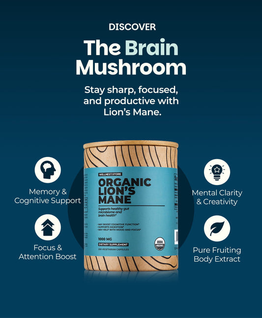 Organic Lions Mane Mushroom