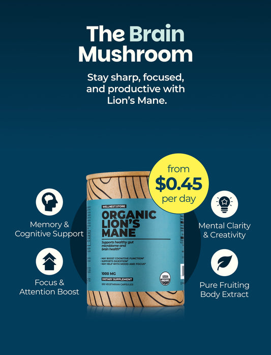 Organic Lions Mane Mushroom