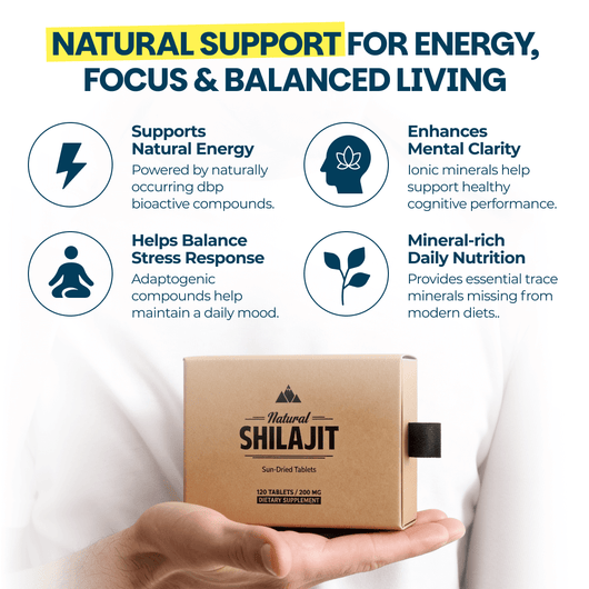Natural Shilajit Sun-Dried Tablets (120 pcs)