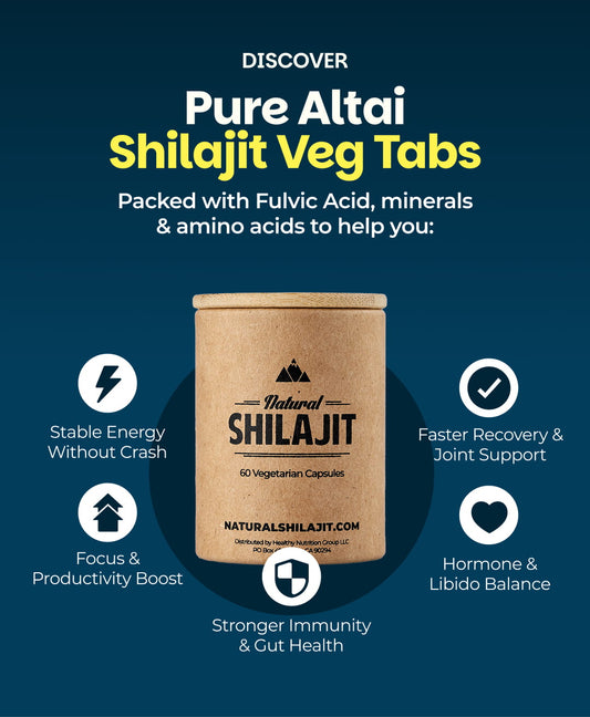 Natural Shilajit (60 Veg Tabs)