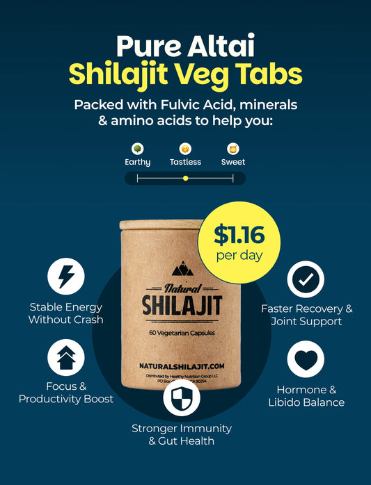 Natural Shilajit (60 Veg Tabs)