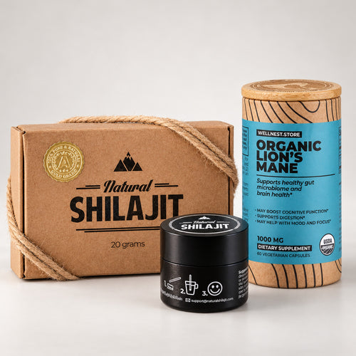 Brain & Deep Focus Stack (Shilajit + Lion's Mane)
