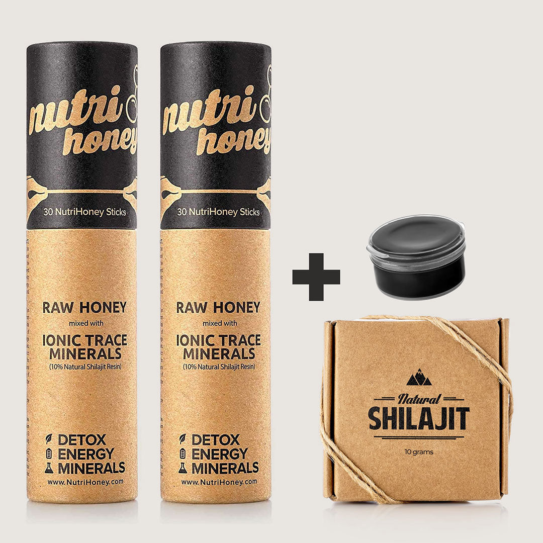 Bundle 2 NutriHoney and Get 1 FREE Natural Shilajit Resin