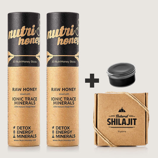 Bundle 2 NutriHoney and Get 1 FREE Natural Shilajit Resin