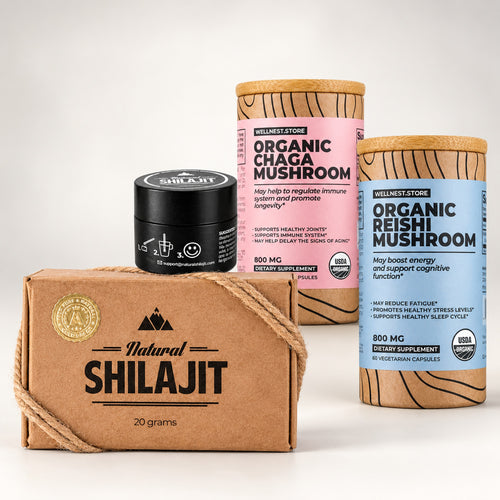 24/7 Energy & Recovery Stack (Shilajit + Chaga + Reishi)