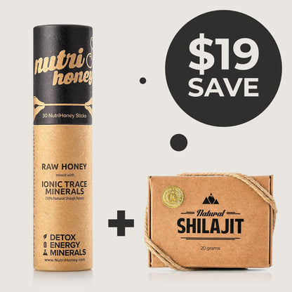 Bundle Deal: Natural Shilajit Resin + NutriHoney ($19 in Savings)