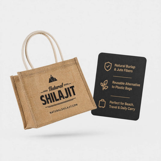 Natural Shilajit Jute Tote