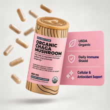 Organic Chaga Mushroom, 60 vegetarian capsules