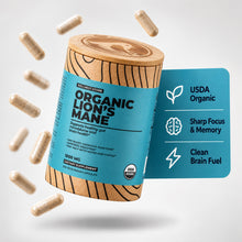 Organic Lion's Mane Mushroom, 200 vegetarian capsules