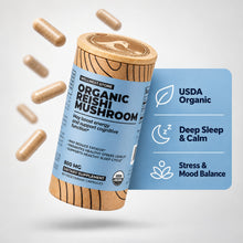 Organic Reishi Mushroom, 60 vegetarian capsules