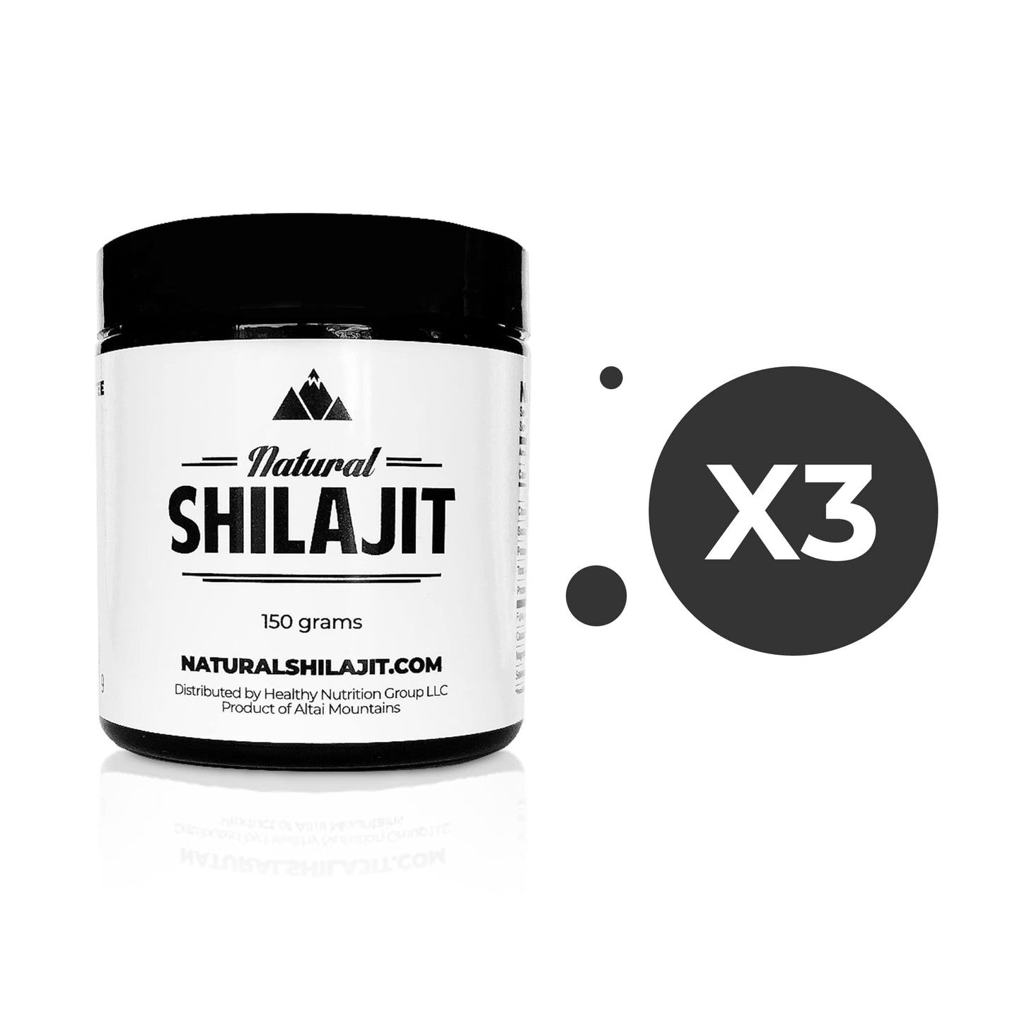 Wholesale: 3 x Natural Shilajit Resin (150 Grams)