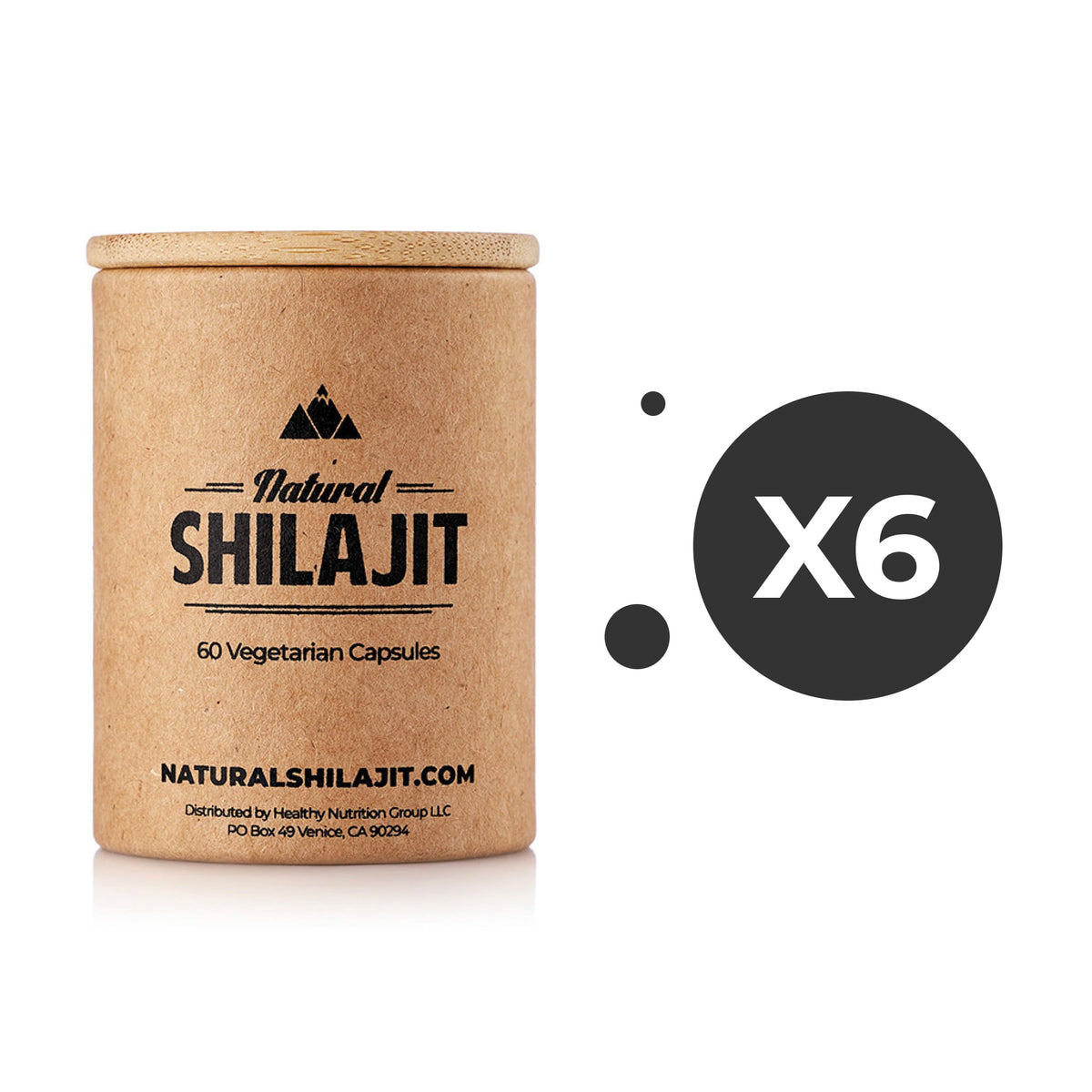 6 x Natural Shilajit Caps (1-2 Months Supply)