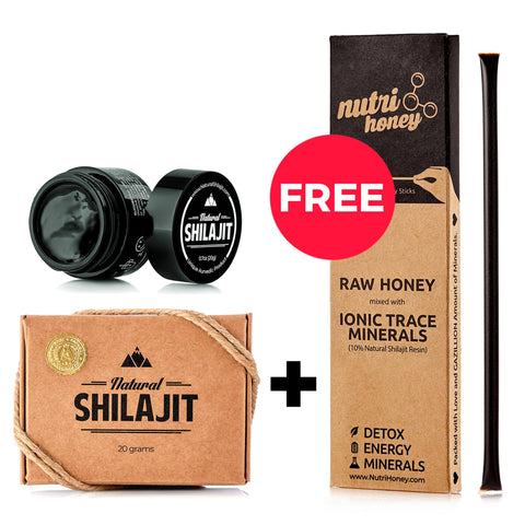 Natural Shilajit Resin (20 grams) + FREE GIFT