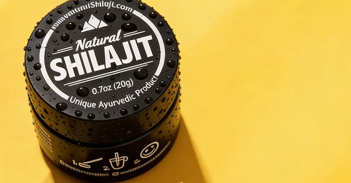 Natural Shilajit resin jar
